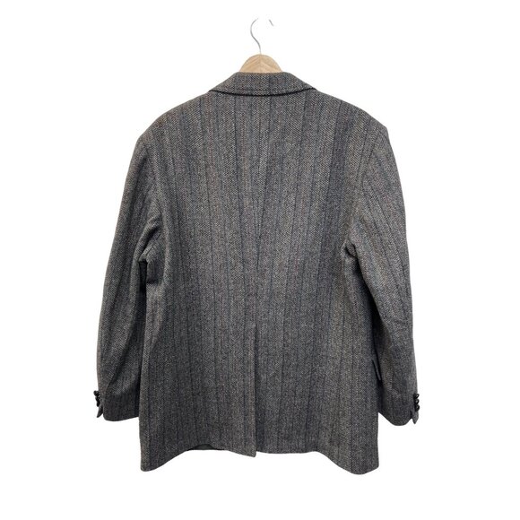 Pendleton Vintage 80's Gray Wool Tweed Blazer - Picture 6 of 9